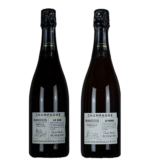 Champagne Mandois Cuvées Terroirs "Le Nord et le Sud", Duo Box